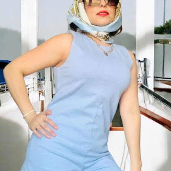 Zara Baby Blue Jumpsuit-  Romper   Small - Picture 6 of 9